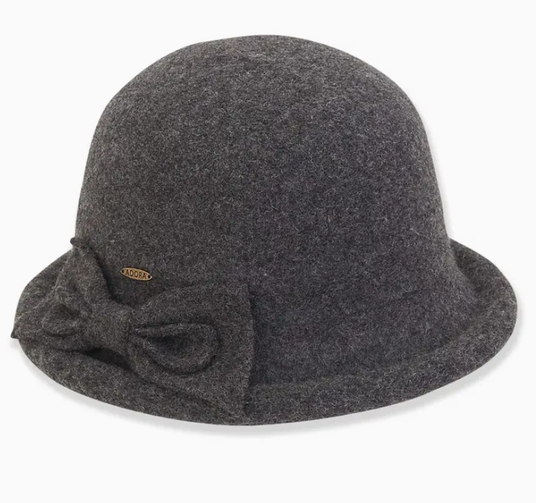 70% Wool-30% Poly Bow Bucket Hat