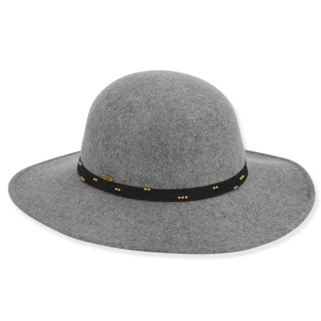 Bead Lace Wool Floppy Hat