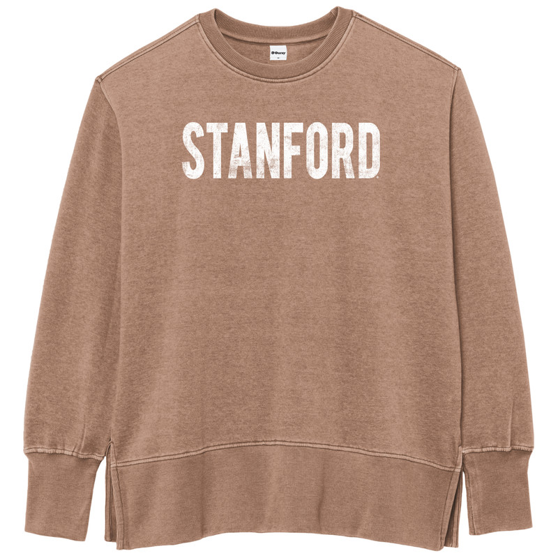 Women's Weathered Fleece Crew-SU