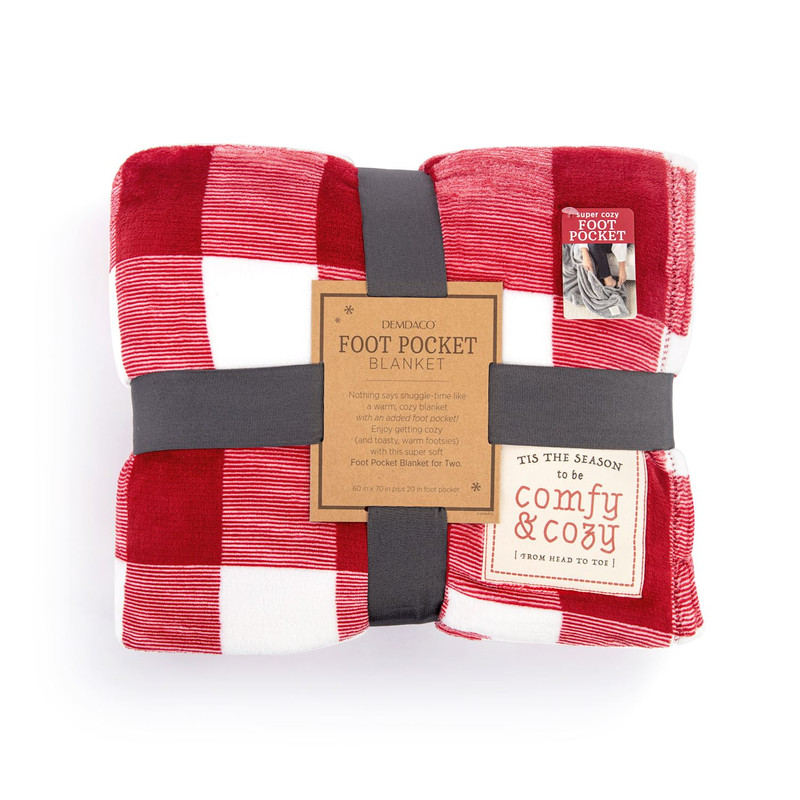 Comfy & Cozy  Foot Pocket Blanket