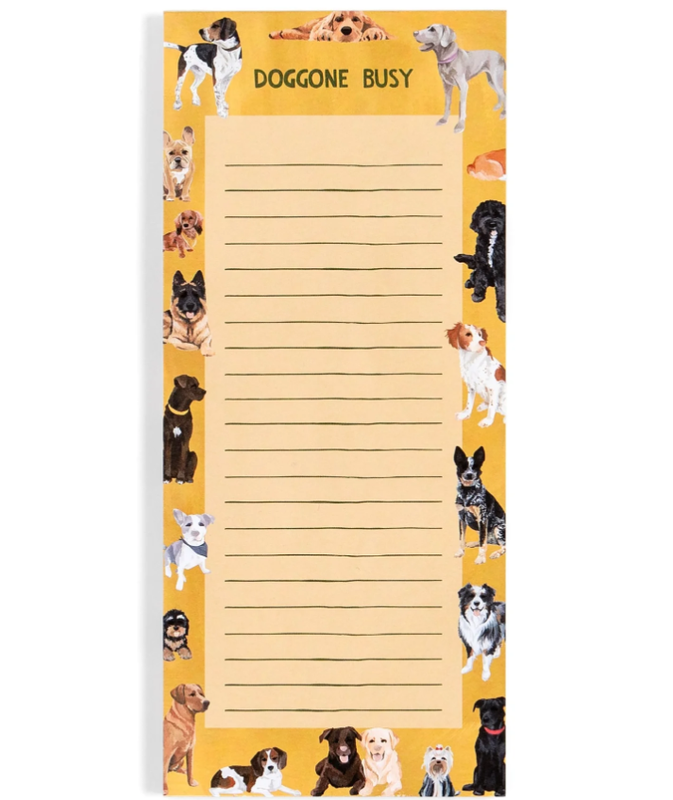 Doggone Busy Dogs Notepad