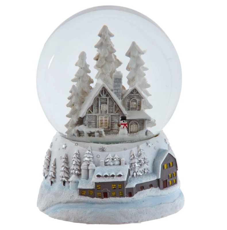 Snowy House Water Globe