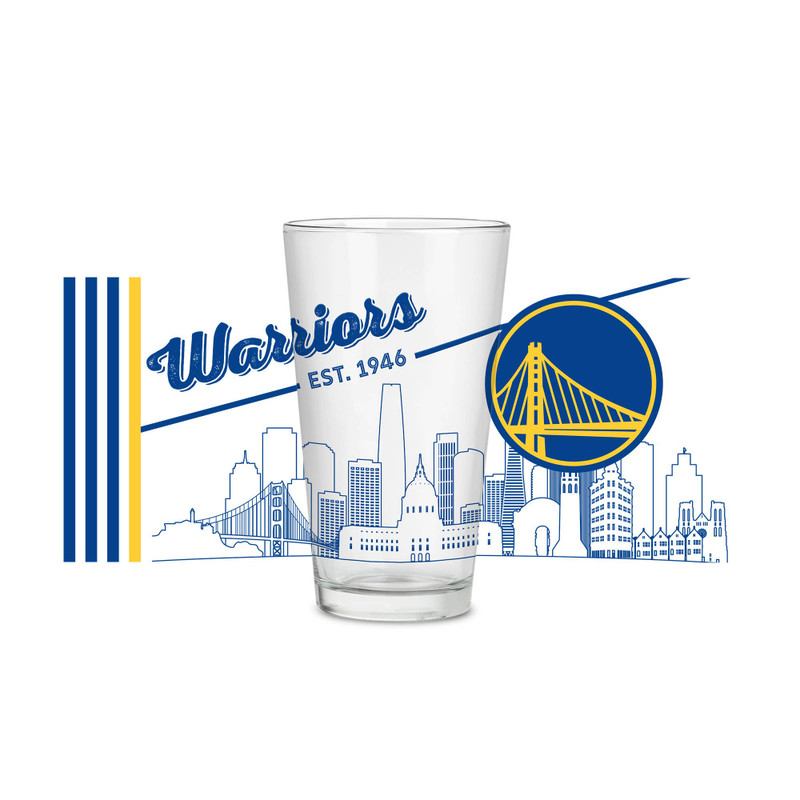 NBA  Golden State Warriors Cityscape Pint Glass