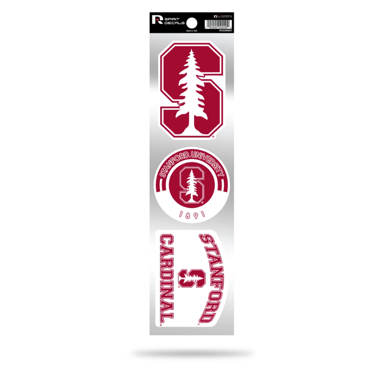 NCAA 3-Piece Retro Spirit Decal-SU