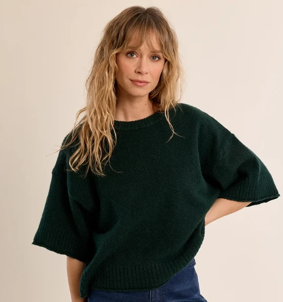 Flared Knit Sweater