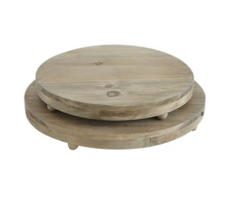 Round Decorative Wood Pedestals