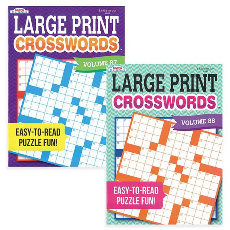 Large Print Crosswords