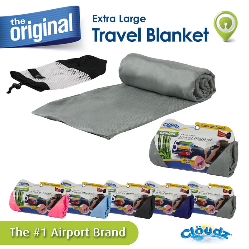 Bamboo Travel Blanket with Bag