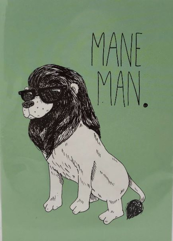 Father's Day Card-Mane Man