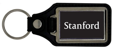 Leather Rectangle Key Fob-SU - Stanford Health Care Gift Shop