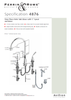 Perrin & Rowe Titan - C Spout 4876 (with Rinse) Kitchen Tap - Chrome