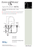 Perrin & Rowe Titan - C Spout 4876 (with Rinse) Kitchen Tap - Chrome