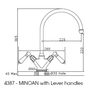 Perrin & Rowe Minoan 4387 Kitchen Tap - Chrome