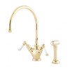 Perrin & Rowe Minoan 4367 (with Rinse) Kitchen Tap - Chrome