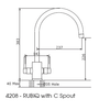 Perrin & Rowe Rubiq 4208 Kitchen Tap