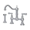 Perrin & Rowe Provence 4756 (Lever Handles Plus Rinse) Kitchen Tap - Chrome