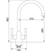 Franke VALAIS Monobloc Tap - Solid Stainless Steel