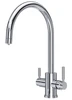 Perrin and Rowe Phoenix 3 in 1 Instant Hot Water Tap with C Spout, Digital Tank and Filter - Chrome