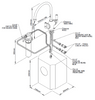 Perrin & Rowe Polaris 3in1 Instant Hot Tap Sink Mixer, Digital Tank and Filter