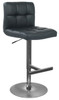 Allegro Brushed Bar Stool Black