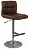 Allegro Brushed Bar Stool Brown