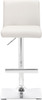 Snella Leather Bar Stool White