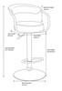 Zenith Bar Stool Slate Grey