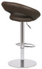 Deluxe Sorrento Leather Bar Stool Brown