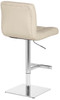 Deluxe Allegro Leather Bar Stool Cream