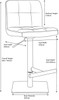 Deluxe Allegro Bar Stool Slate Grey