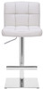 Deluxe Allegro Leather Bar Stool White