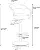 Deluxe Zenith Bar Stool Slate Grey