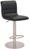 Deluxe Aldo Brushed Bar Stool Black