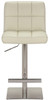 Deluxe Allegro Leather Brushed Bar Stool Cream