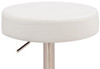 Deluxe Semplice Brushed Bar Stool White