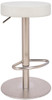 Deluxe Semplice Brushed Bar Stool White