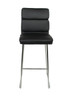 Moderno Fixed Height Curved Bar Stools Black