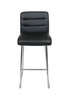 Luscious Fixed Height Curved Bar Stools Black