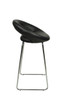 Sorrento Kitchen Fixed Height Curved Bar Stools Black