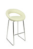 Sorrento Kitchen Fixed Height Curved Bar Stools Cream
