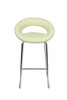 Sorrento Kitchen Fixed Height Curved Bar Stools Cream