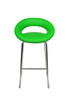Sorrento Kitchen Fixed Height Curved Bar Stools Green