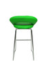 Sorrento Kitchen Fixed Height Curved Bar Stools Green