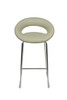 Sorrento Kitchen Fixed Height Curved Bar Stools Grey
