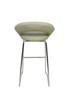 Sorrento Kitchen Fixed Height Curved Bar Stools Grey