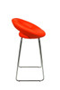 Sorrento Kitchen Fixed Height Curved Bar Stools Red