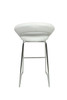 Sorrento Kitchen Fixed Height Curved Bar Stools White