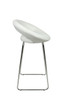 Sorrento Kitchen Fixed Height Curved Bar Stools White