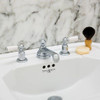 Perrin & Rowe 3705 Three Hole Basin Tap Set, Lever Handles - Chrome