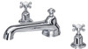 Perrin & Rowe 3736 Three Hole Mixer Set Tap, Crosshead Handles - Chrome